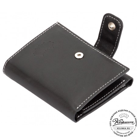 Кожаное портмоне "Германия" (чёрное)