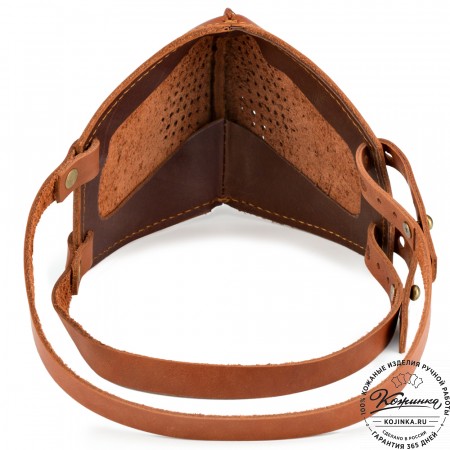 Кожаная маска Ренегат (коричневая)
