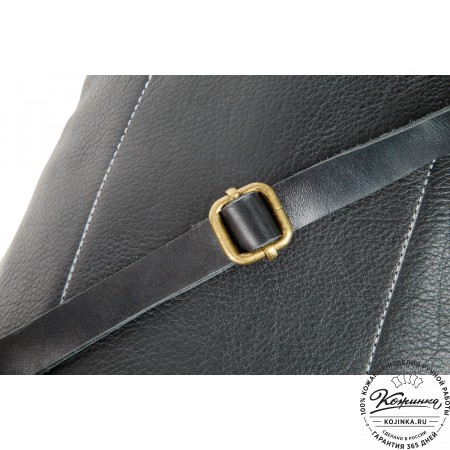 Кожаный рюкзак "Gray" (черный)