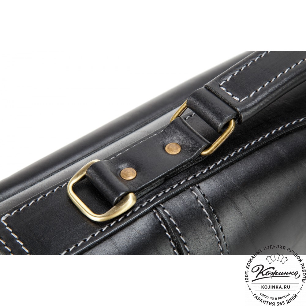 Кожаный портфель "Юрист"  (черный)