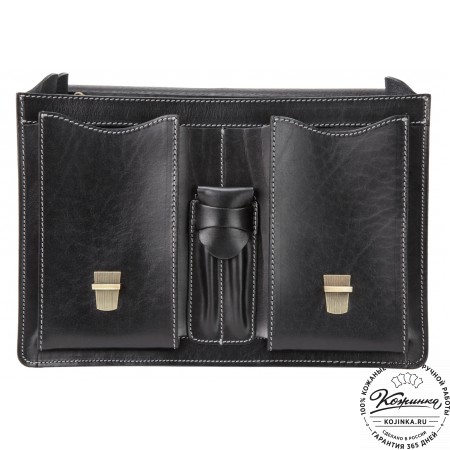 Кожаный портфель "Юрист"  (черный)