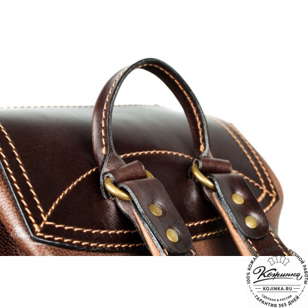 Кожаный рюкзак "Стиль 2" (коричневый)