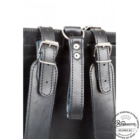 Мужской кожаный рюкзак "Легион-Харлей" (черный)