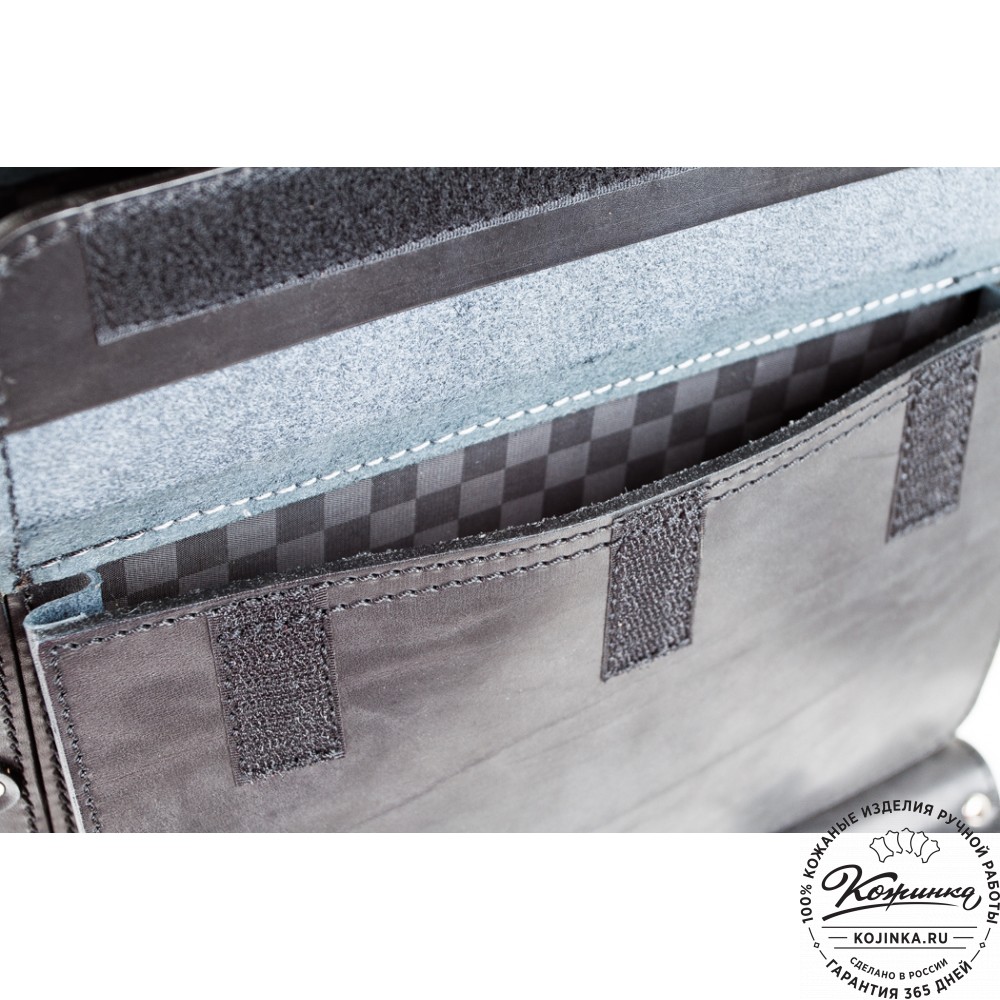 Мужской кожаный рюкзак "Легион-Харлей" (черный)