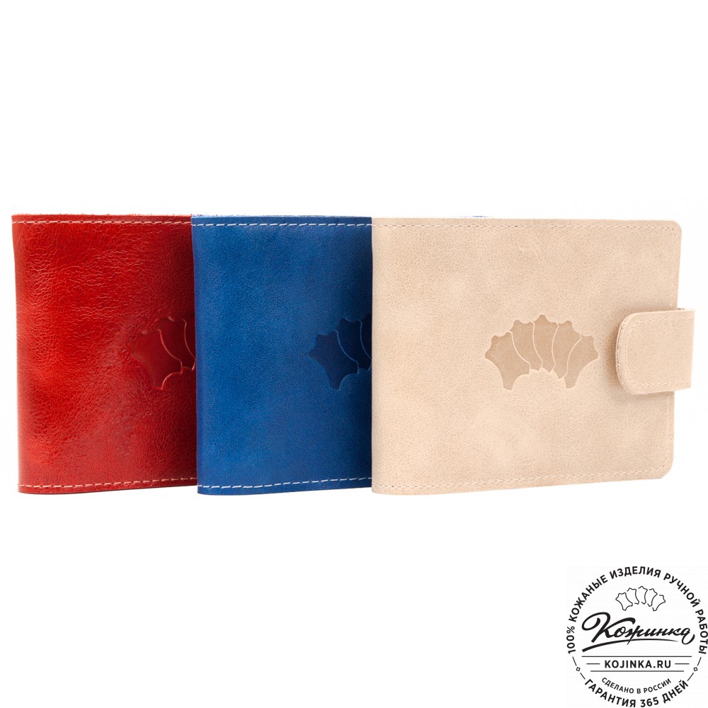 Кожаное портмоне Италия (чёрное)