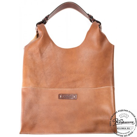 Женская кожаная сумка "Эльсинор" (коричневая)