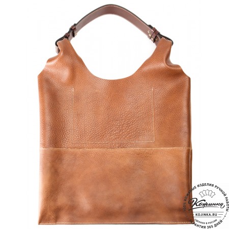 Женская кожаная сумка "Эльсинор" (коричневая)