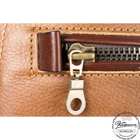 Кожаный рюкзак "СаШе" (коричневый)