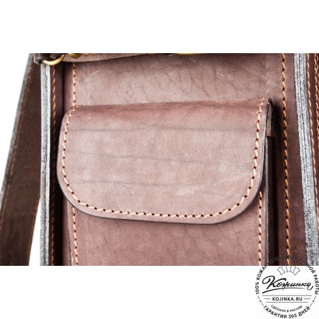 Мужской кожаный рюкзак "Легион" (коричневый)