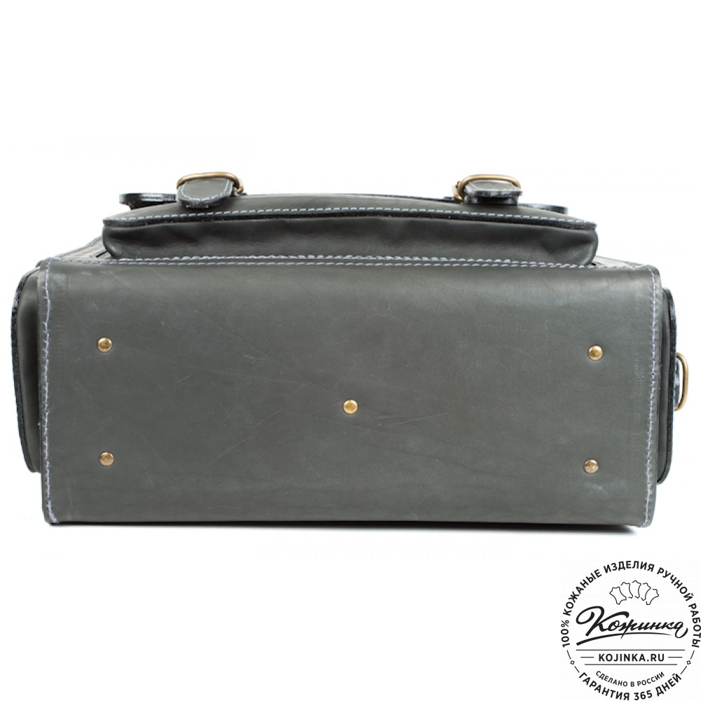 Кожаный портфель "Бойскаут" (чёрный)