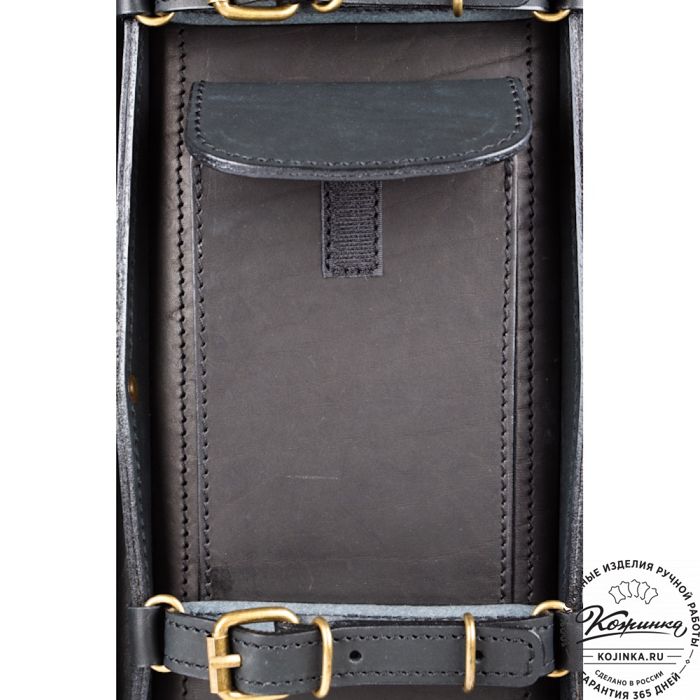 Мужской кожаный рюкзак "Легион" (чёрный)