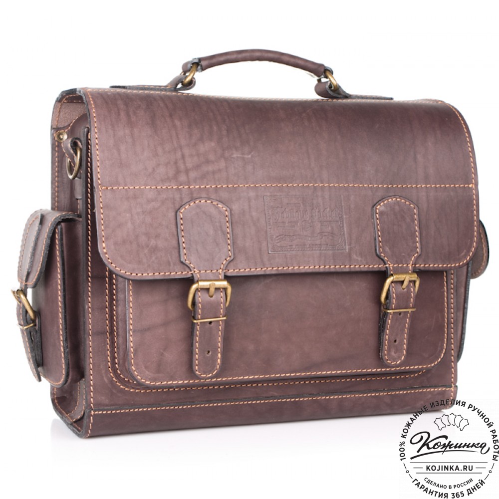Кожаный портфель "Вояджер" (коричневый)