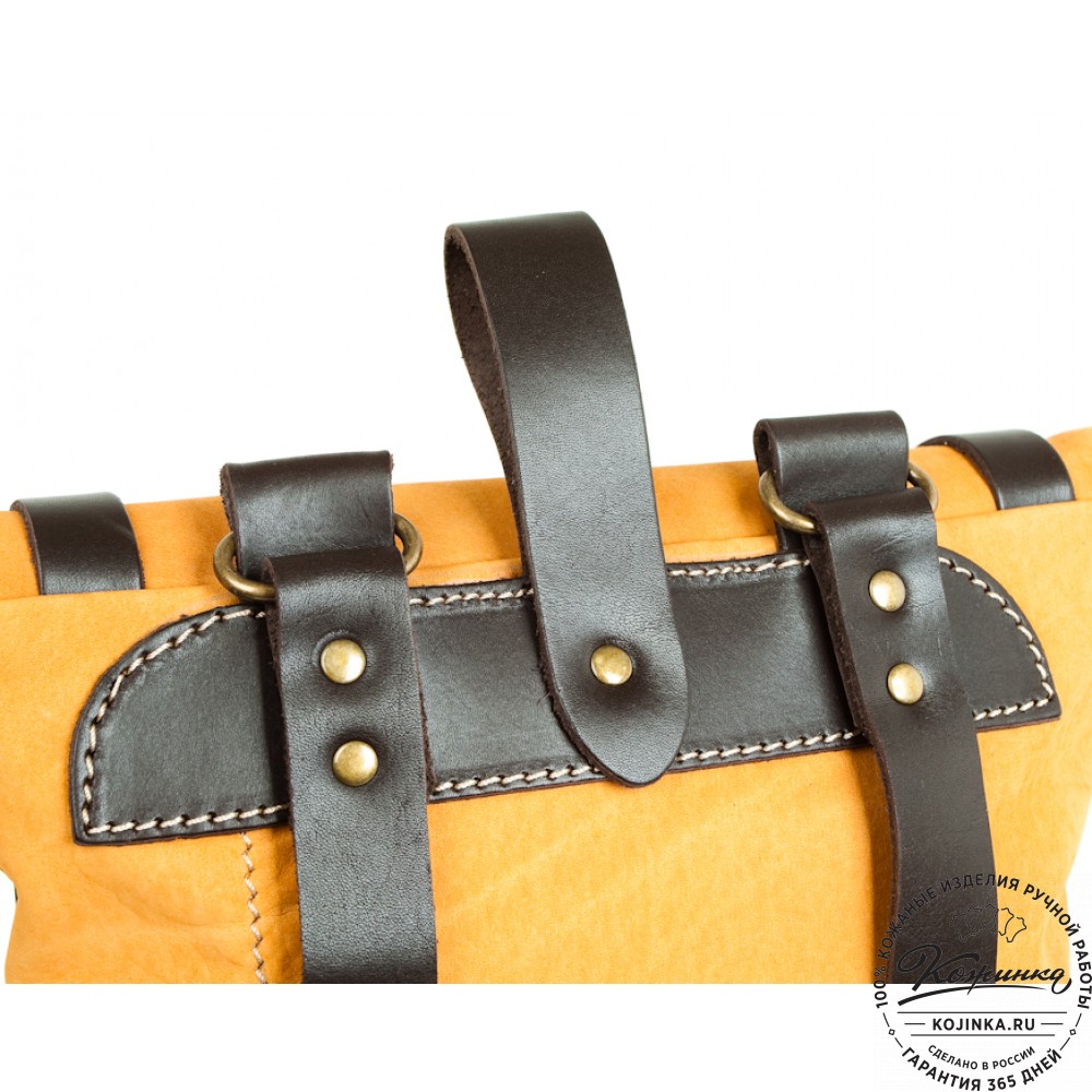 Замшевый рюкзак "Vogue" (жёлтый)