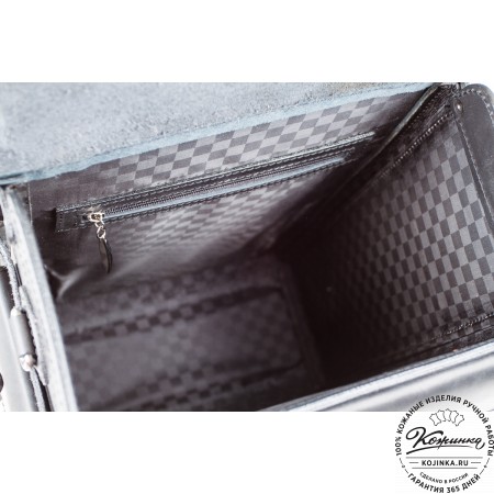 Мужской кожаный рюкзак "Легион-Харлей" (черный)