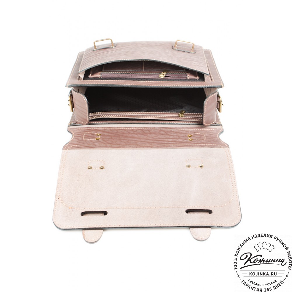 Кожаный портфель "Француз" (коричневый)