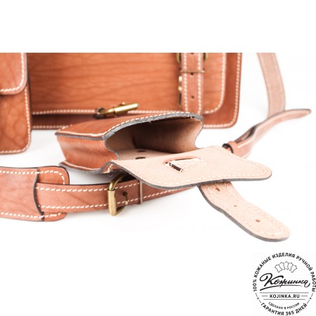 Кожаный портфель "Трансформер" (рыжий)