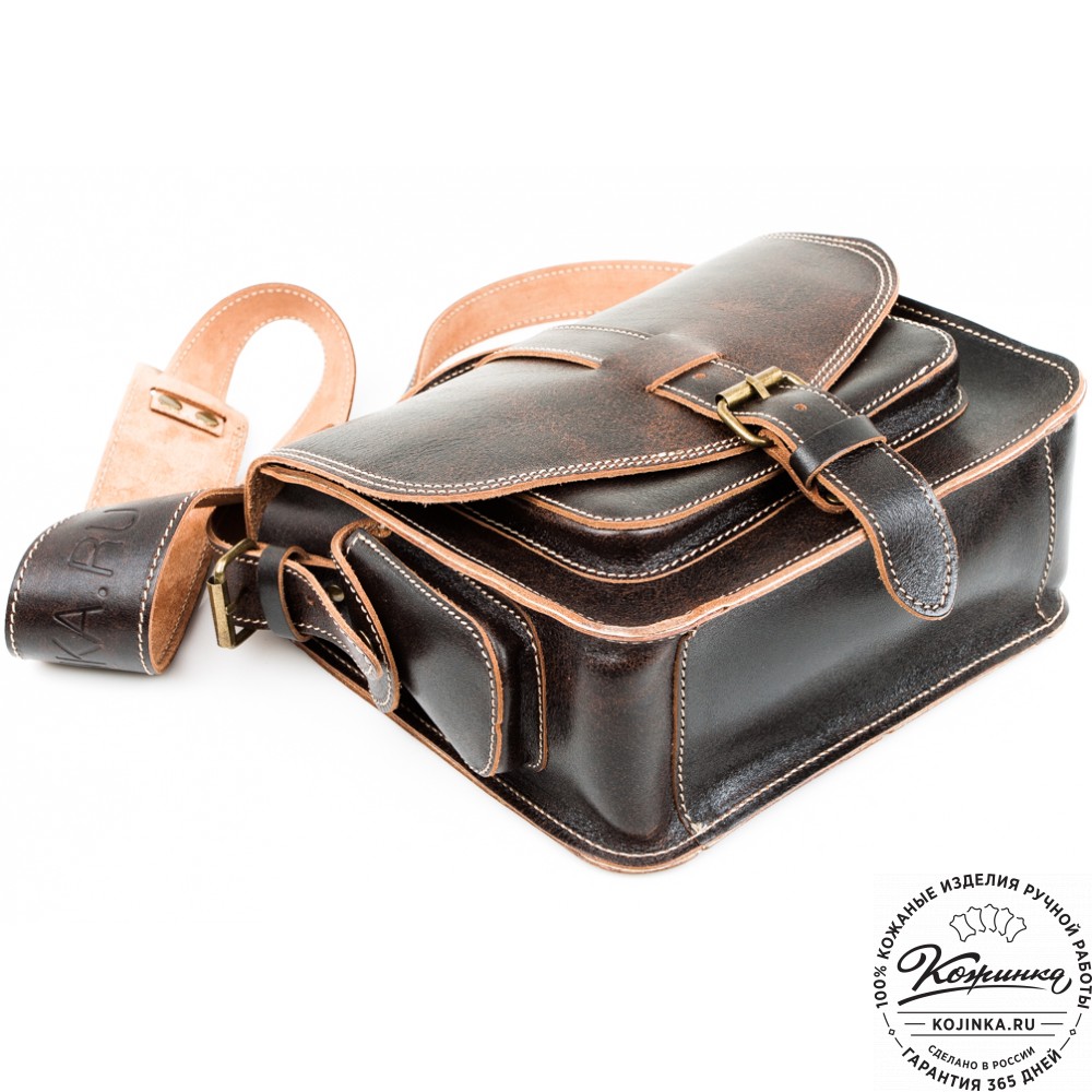 Кожаная  сумка "Виктория" (коричневый эксклюзив)