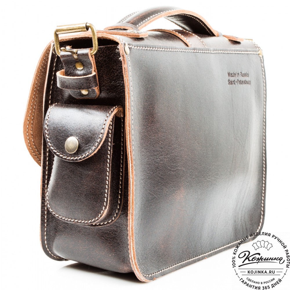 Кожаная  сумка "Виктория" (коричневый эксклюзив)