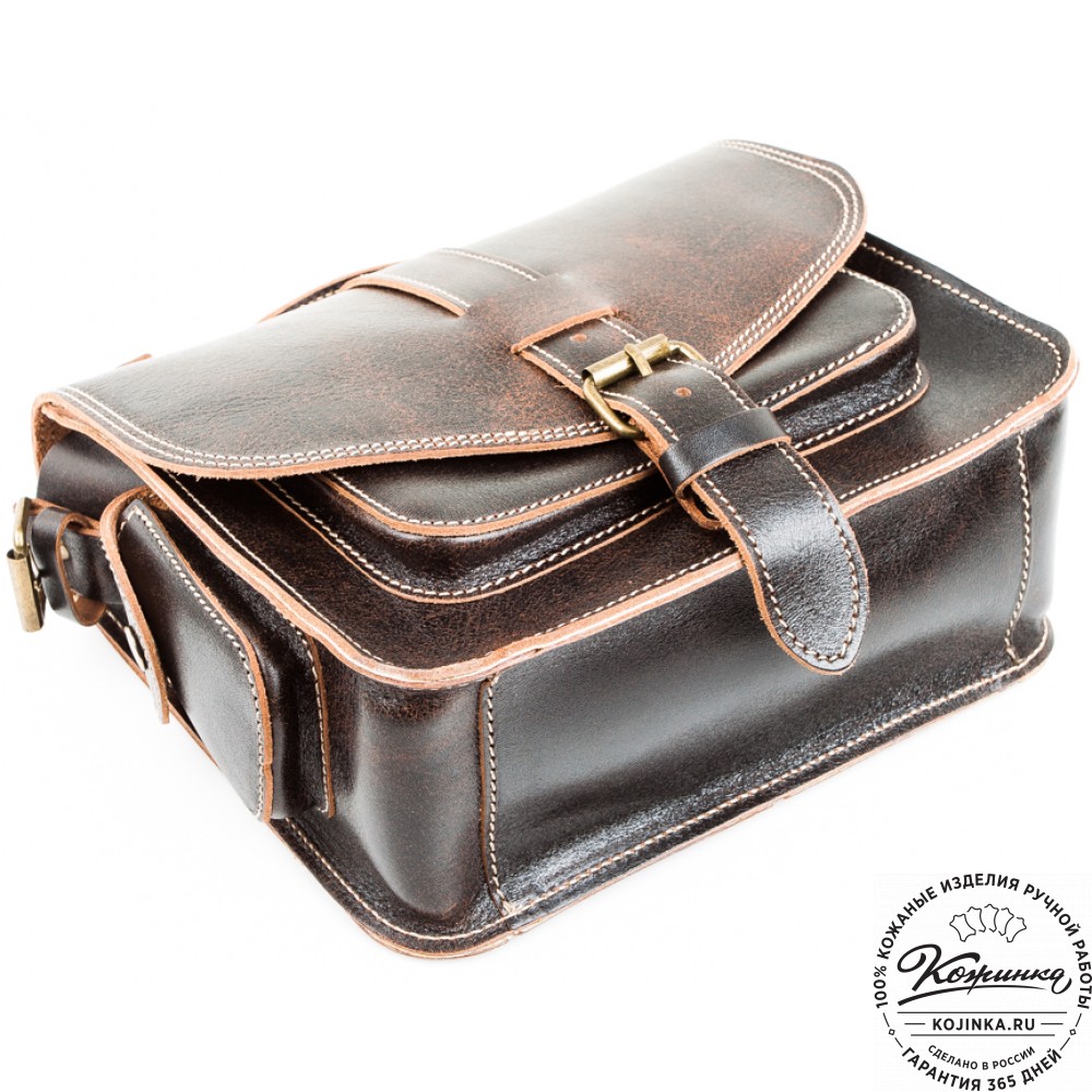 Кожаная  сумка "Виктория" (коричневый эксклюзив)