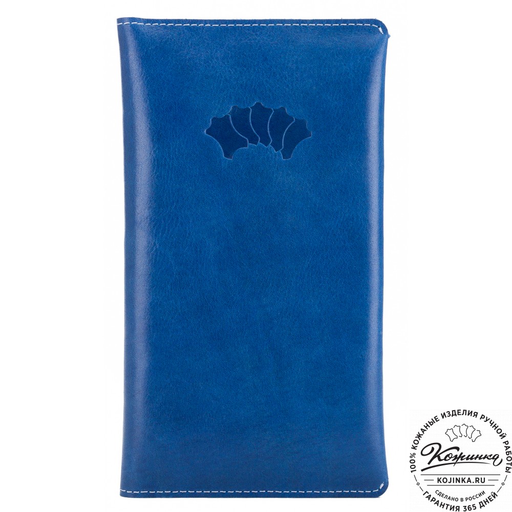 Кожаное портмоне Санкт-Петербург (синее)
